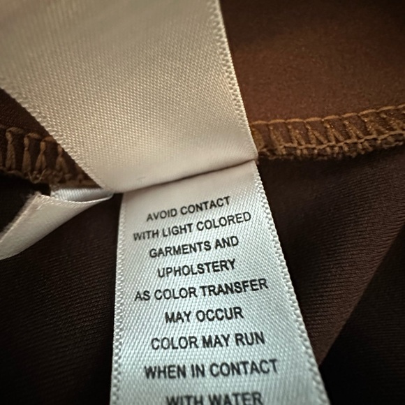 New Directions 14 P Rust Brown Pull On Faux Suede Pants - Picture 9 of 10